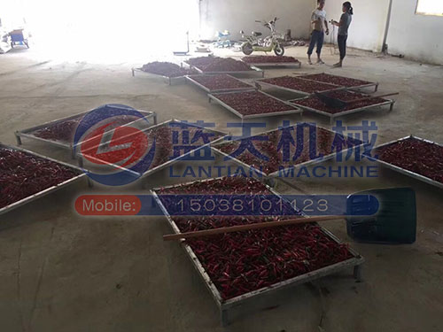 四川辣椒烘干機(jī)用戶現(xiàn)場